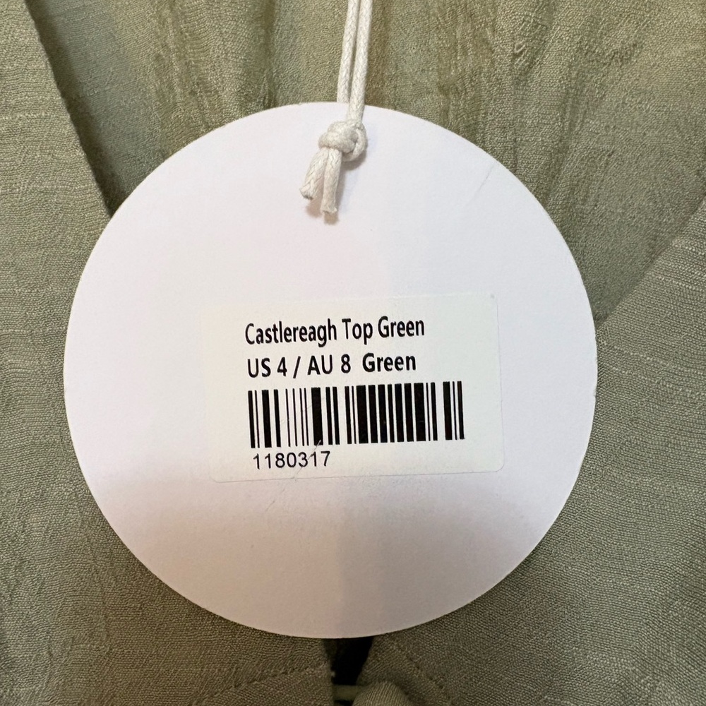 Princess Polly Sage Green Long Sleeve Crop Top - Picture 2 of 7